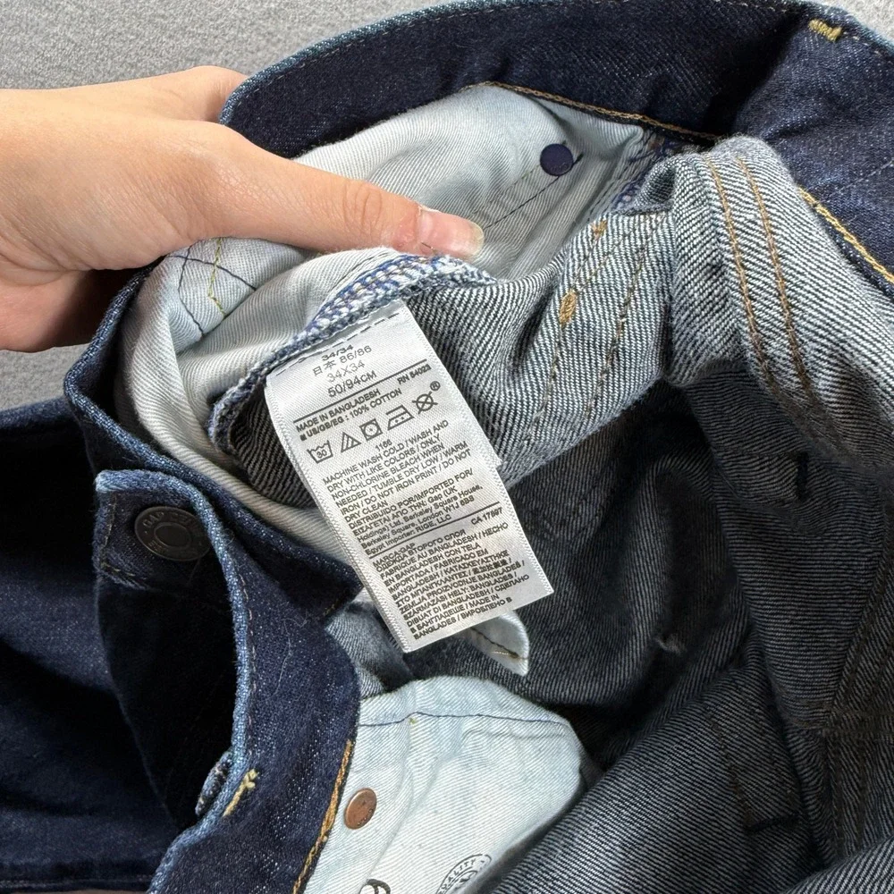 Gap Jeans Men 34x34 Blue Straight Leg 1969 Denim